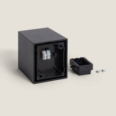 Image of Miseno Outdoor Wall Lamp in Black 
