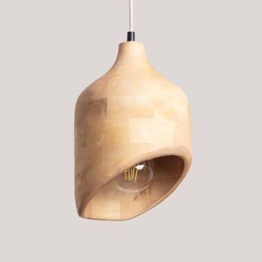 Lampada a Sospensione Legno Akesh I ILUZZIA
