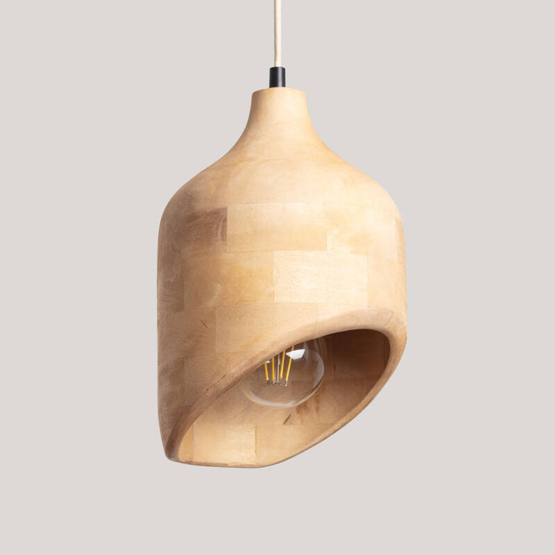 Bild von Pendelleuchte aus Holz Akesh I