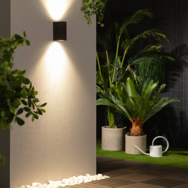 Image of Black Miseno Double-Sided PC Outdoor LED Wall Light