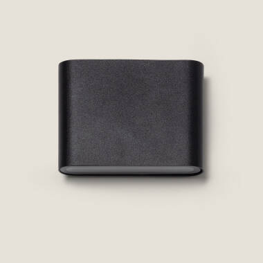 Image of 6W Luming Black Square Aluminum IP65 Double Sided LED Outdoor Wall Light