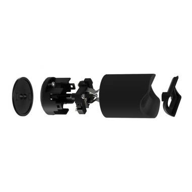 Bild von Lampenfassung Badezimmerleuchte Esse14 IP44 für S14d Lampen Creative-Cables PLS14DPB