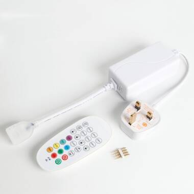 Controller with RF Remote for 220V LED Neon Strip SFLEX8 Dimmable in RGB