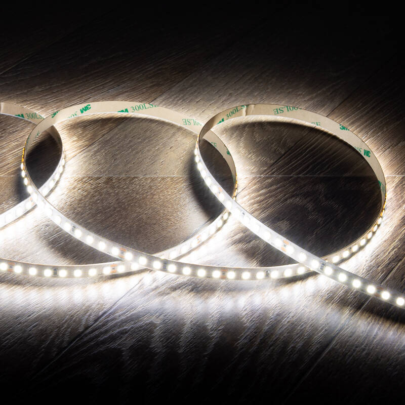 Afbeelding van Strip LED 24V SMD 140 LED/m 5m 12W/m 1400lm/m Breedte 8mm Snijbaar per 5cm IP20