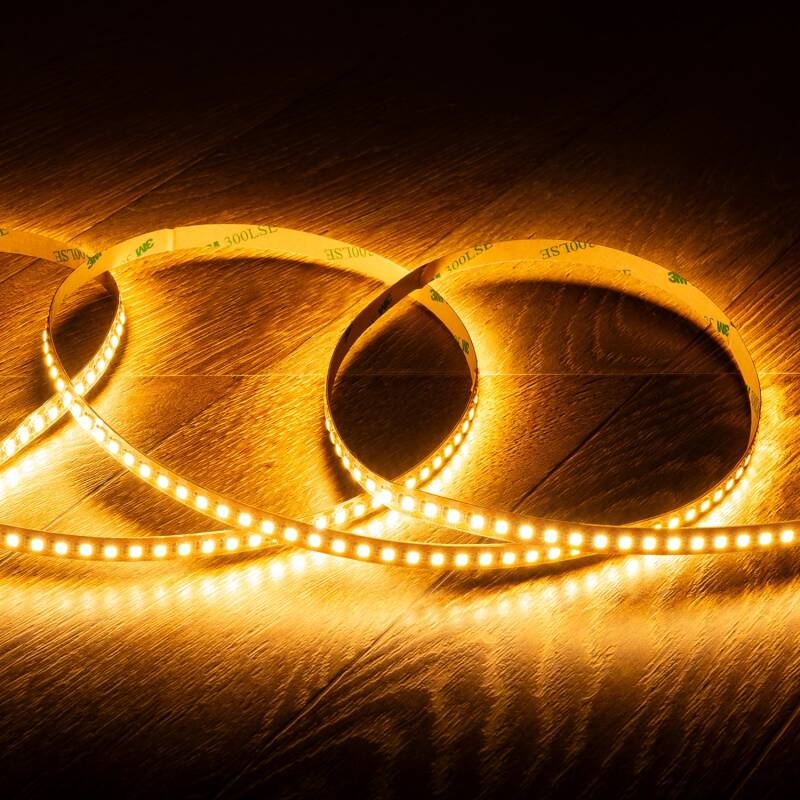 Bild von LED Streifen 24V SMD 160 LED/m 5m 15W/m 1650lm/w Breite 8mm FreeCut IP20