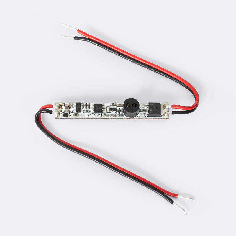 STBTECH 12 V Led touch dimmer, verborgen, DC 3,7-24 V, 3 A, aanraakschakelaar, sensorschakelaar voor Smart Home led-lichtstrip, doordringt hout, glas, enz., geen gaten nodig (donkergrijs