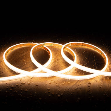 Led Strip 24V COB 320 LED/m 5m 10W/m 1000lm/m Breedte 10mm te knippen om de 5cm IP65 CRI90