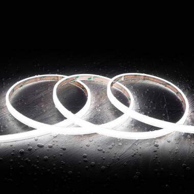 5m 24V LED Strip COB 320LED/m 10W/m 1000lm/m 10mm Wide Cut at Every 5cm IP65 CRI90