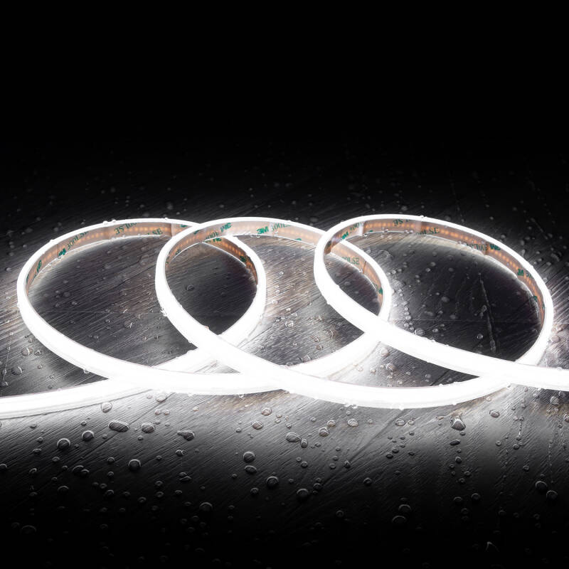 Bild von LED-Streifen 24V COB 320 LED/m 5m 10W/m 1000lm/m Breite 10mm Schnitt 5cm IP65 CRI90