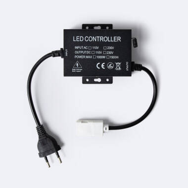 RGB LED-stripcontroller 220V SMD breedte 14,5 mm met afstandsbediening