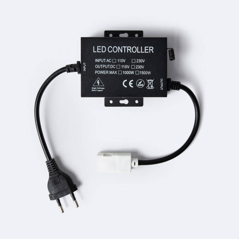Bild von Controller LED Streifen RGB 220V SMD Breite 14,5 mm mit Fernbedienung