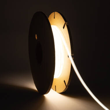 LED-Streifenrolle Dimmbar 220V COB Selbstgleichrichtend 480 LED/m 20m 12W/m 900lm/m Superschmal Breite 6.5mm Schnitt 10cm IP65