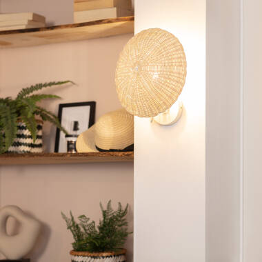 Afbeelding van Wandlamp Rotan Salmor 