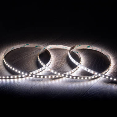 Ruban LED 24V SMD 120 LED/m 5m 16W/m 2000lm/m High Lumen Largeur 8mm Coupe 5cm IP20