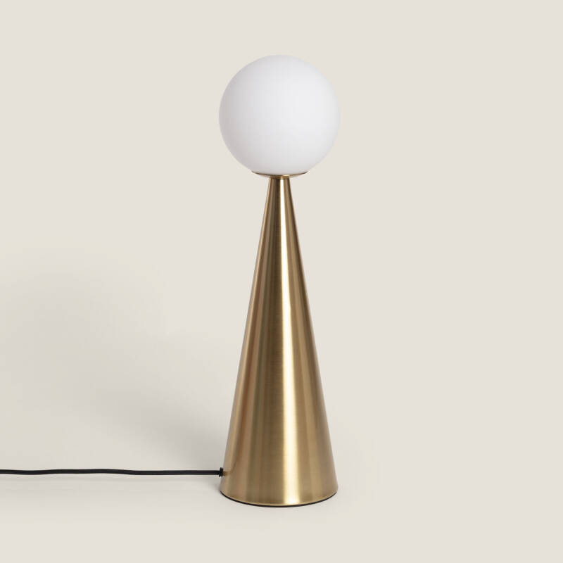 Bild von Tischlampe Metall und Glas Hipias
