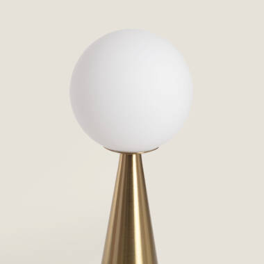 Bild von Tischlampe Metall und Glas Hipias