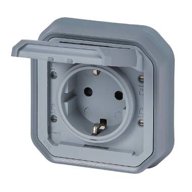 Schuko Wandcontactdoos 2P+T Inschroefbaar met Schroeven Monoblock LEGRAND 069833L