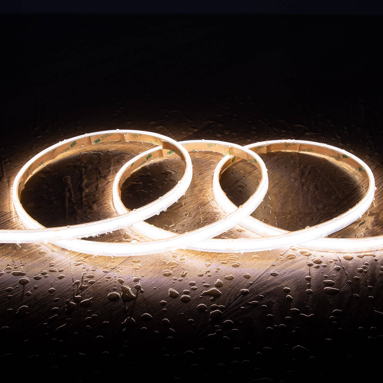 Taśma Led Ściemnialna 220V COB Samoregulująca 560 LED/m ROLKA 50m 14W/m 1250lm/m SILICONE FLEX Szerokość 10mm Cięcie 10cm IP65 - widok prezentacyjny
