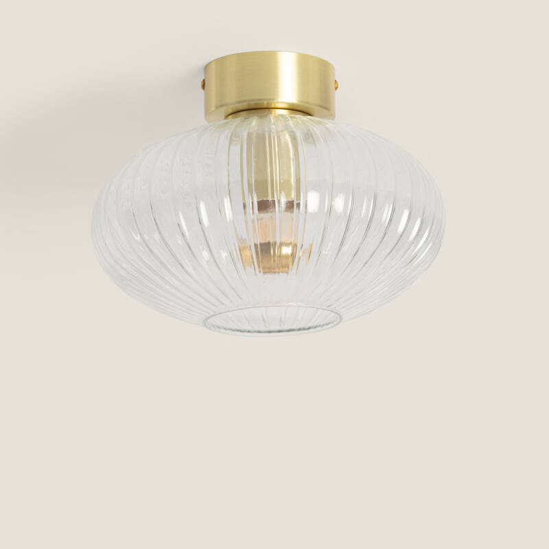 Afbeelding van Plafondlamp Metaal en Glas Prometeo