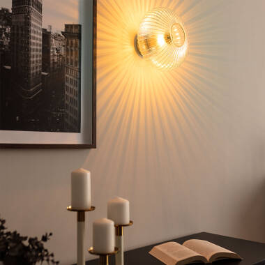 Afbeelding van Plafondlamp Metaal en Glas Prometeo