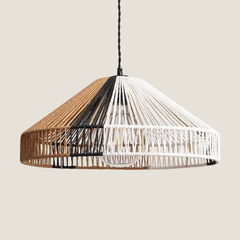 Image of Dumas Braided Paper Pendant Lamp 