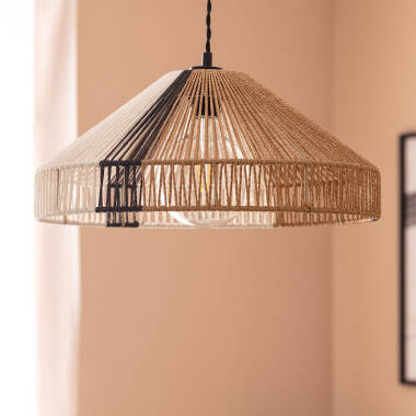 Image of Dumas Braided Paper Pendant Lamp 