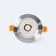 Image de Spot LED Downlight COB Orientable Rond 12W Argenté Coupe Ø 90mm No Flicker 