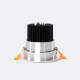 Image de Spot LED Downlight COB Orientable Rond 12W Argenté Coupe Ø 90mm No Flicker 