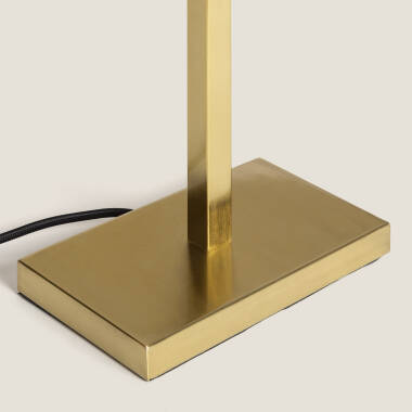 Image of Katie Metal & Fabric Table Lamp with USB Port & Tactile Switch 