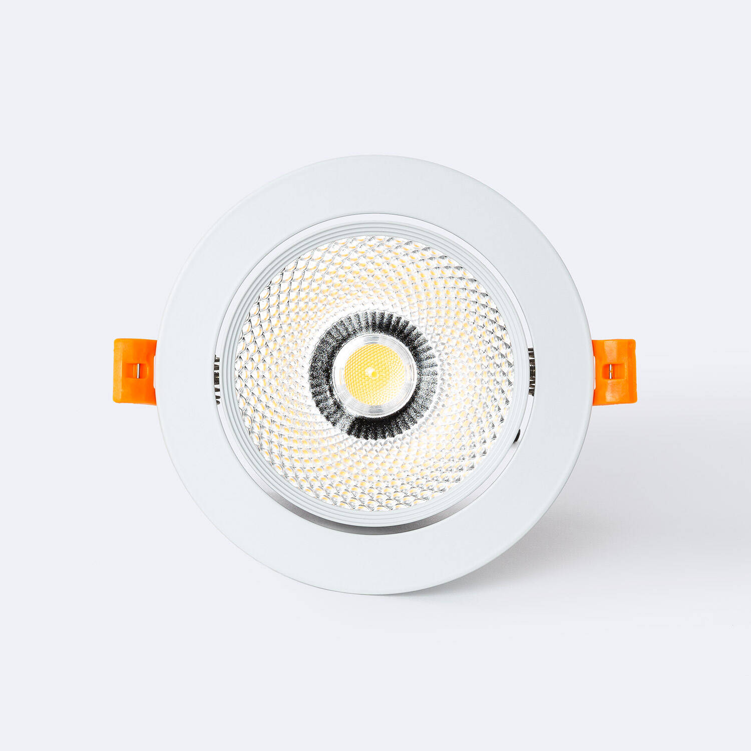 Oczko Downlight LED 15W COB Nastawne Okrągłe Białe Wycięcie Ø 113 mm No Flicker - widok szczegółowy