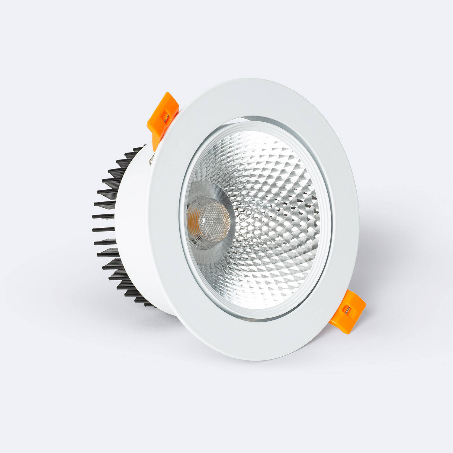 Oczko Downlight LED 15W COB Nastawne Okrągłe Białe Wycięcie Ø 113 mm No Flicker