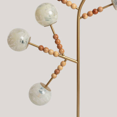 Image of Routi Metal & Glass Floor Lamp ILUZZIA 