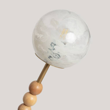 Image of Routi Metal & Glass Floor Lamp ILUZZIA 