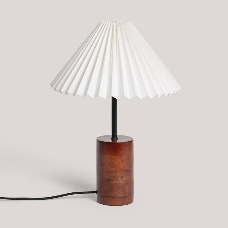 Image of Leonessa Wood Table Lamp ILUZZIA 