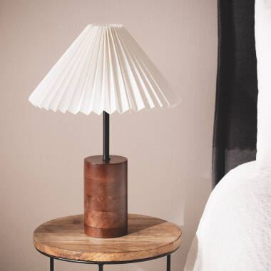 Image of Leonessa Wood Table Lamp ILUZZIA 