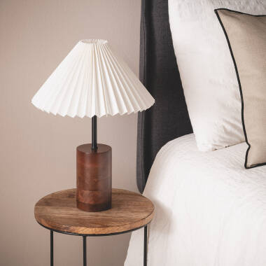 Image of Leonessa Wood Table Lamp ILUZZIA 
