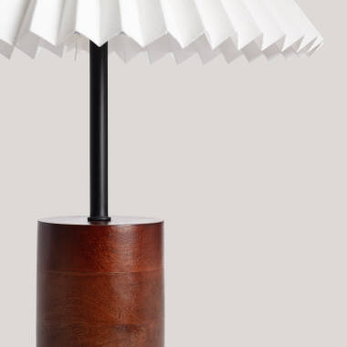 Image of Leonessa Wood Table Lamp ILUZZIA 