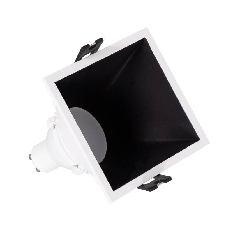 Obrázek Stropní Podhledové Downlight LED Svítidlo 6W GU10 45º Čtvercové Výřez 85x85mm Nízky UGR PC 