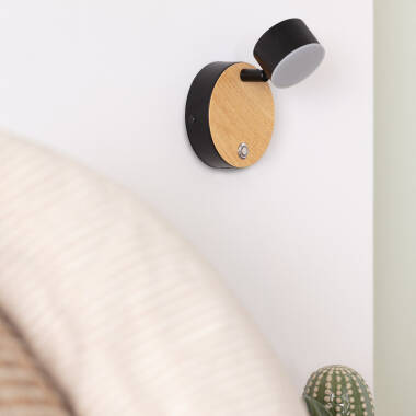 Applique LED 5W in Metallo con interruttore Serifos