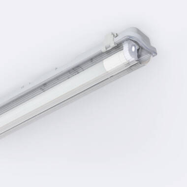 Feuchtraumleuchte 150cm IP65 mit LED Röhre Glas 22W 140lm/W