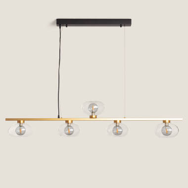Pendelleuchte aus Aluminium Hassi 5 Spots