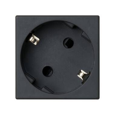 Schuko-Steckdose Simon K45 mit Sicherheitsvorrichtung und Schraubanschluss