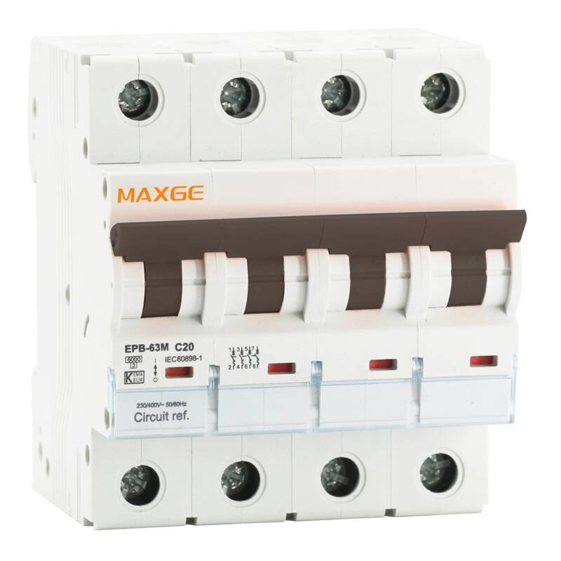 Wyłącznik Magnetotermiczny DC Prądu Stałego Alpha+ 1000V DC, 4-biegunowy, charakterystyka C, 6 kA, MAXGE