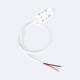 Afbeelding van Connector met kabel voor Externe voeding Enkelfasige 25 mm SuperSlim magneet Rail 