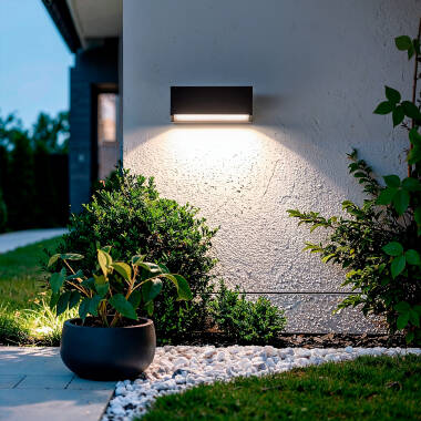 Afbeelding van Wandlamp Outdoor LED 3W Opbouw rechthoekig Zwart Valeta