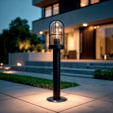 Immagine di Lampioncino per Esterni Superficie 60cm Acciaio Inox Logan