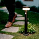 Image de Balise Extérieure sur Pied Solaire LED 50cm Aluminium Ashier