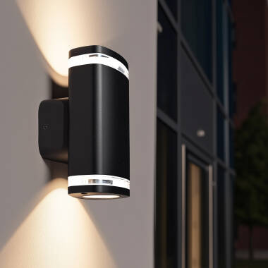 Wandlamp Outdoor Aluminium Dubbel Ranedux