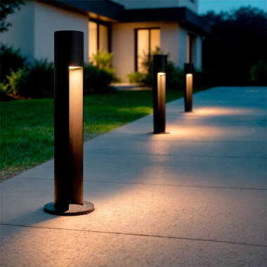 Nervik Aluminium Outdoor Bollard Light 40cm