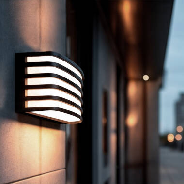 Wandlamp Outdoor LED 12W Rechthoekig Zwart Juli